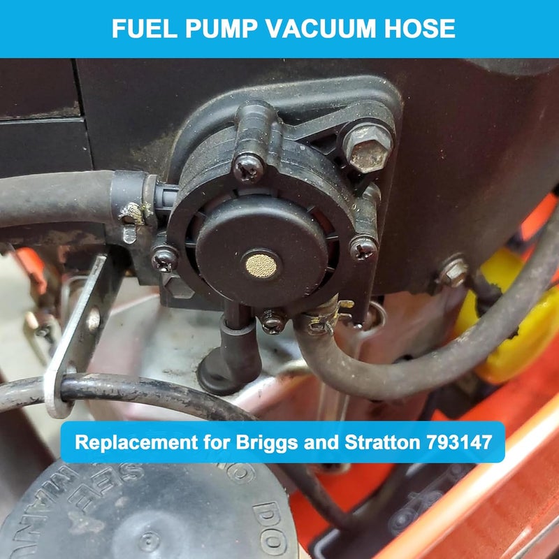 A.I.FORCE 2Pcs Fuel Pump Vacuum Hose 793147 with Clamps, Compatible with Briggs & Stratton 401000 405000 406000 Engines, John Deere LA130–LA175 D110–D125, Husqvarna 2246 LS, Sears DYS 4500 Lawn Tractor - Image 5
